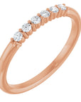 Jenna 6 Diamond Stackable Band