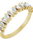 Brooke Baguette Half Eternity Band