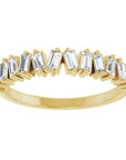 Brooke Baguette Half Eternity Band