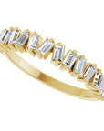Brooke Baguette Half Eternity Band