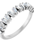 Brooke Baguette Half Eternity Band