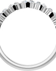 Brooke Baguette Half Eternity Band