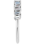 Brooke Baguette Half Eternity Band