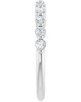 Dustine 1/2 Eternity Band