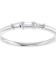 Bristol Baguette Stackable Ring