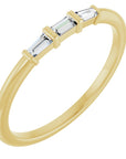 Bristol Baguette Stackable Ring