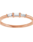 Bristol Baguette Stackable Ring