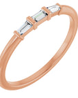Bristol Baguette Stackable Ring