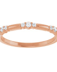 Chelsea 3 x 3 Diamond Stackable Ring
