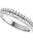Jessica Double Row Diamond Band