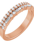 Jessica Double Row Diamond Band