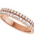 Jessica Double Row Diamond Band