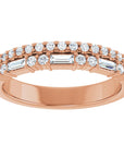 Jessica Double Row Diamond Band