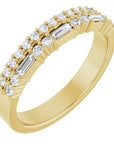 Jessica Double Row Diamond Band