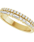 Jessica Double Row Diamond Band