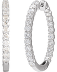 Blair Inside-Outside Diamond Hoop Earrings