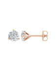 Mary Martini 3 Prong Diamond Stud Earrings