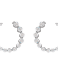 Heidi Graduated Diamond Circle Earrings