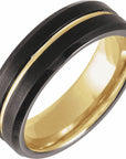 Brandon Tungsten & Gold Band