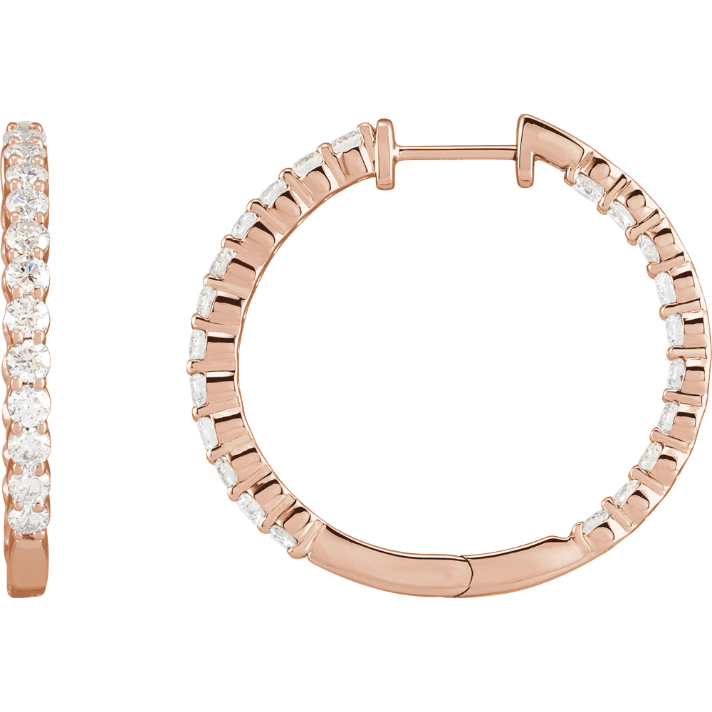 Blair Inside-Outside Diamond Hoop Earrings